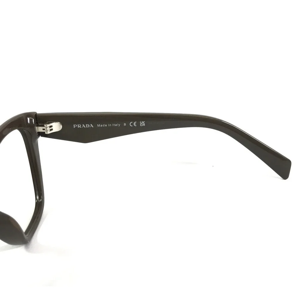 Prada Eyeglasses Frames VPR20Z 15L-1O1 Dark Brown Butterfly Full Rim 52-17-145